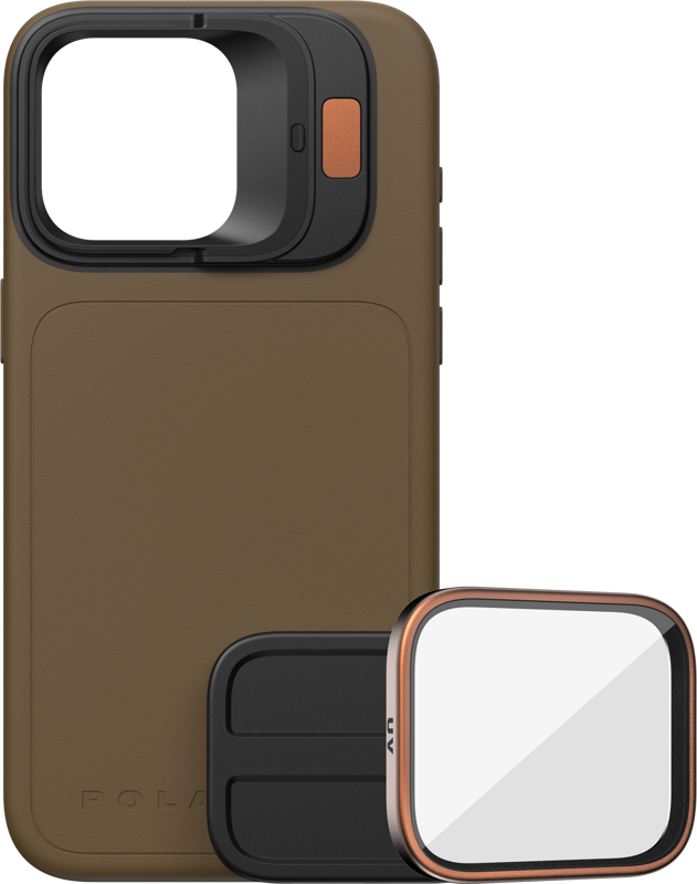 POLARPRO Kit - LiteChaser iPhone 15 Pro Case Desert + UV Filter