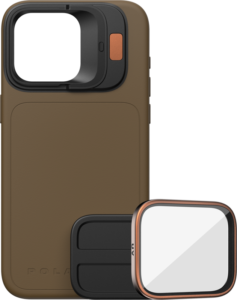 POLARPRO Kit - LiteChaser iPhone 15 Pro Case Desert + UV Filter
