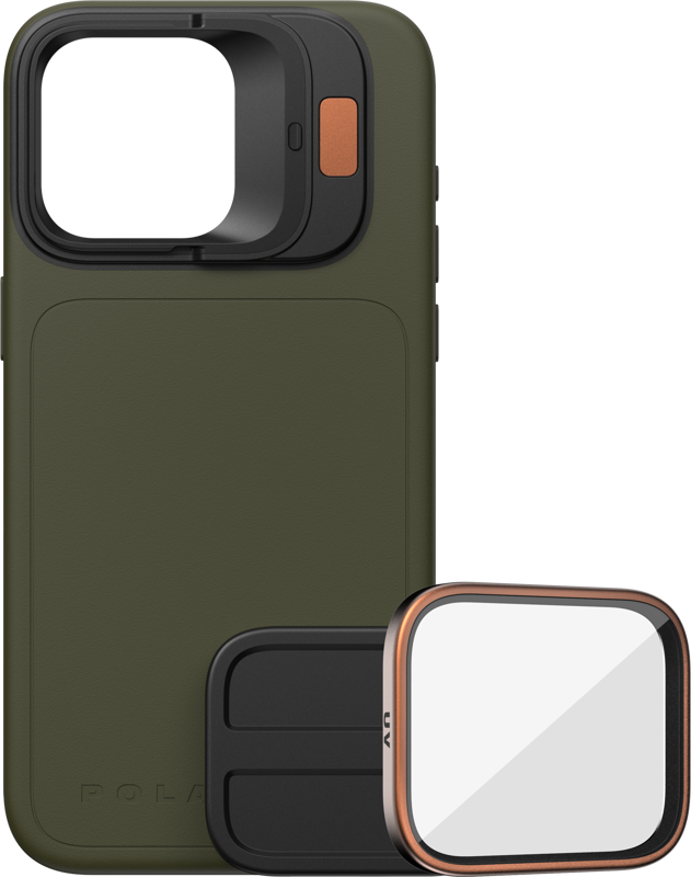 POLARPRO Kit - LiteChaser iPhone 15 Pro Case Forest + UV Filter