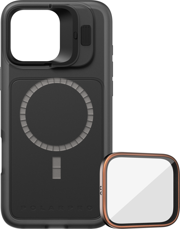 POLARPRO Kit - LiteChaser iPhone 16 Pro Max BaseCase Black + UV Filter