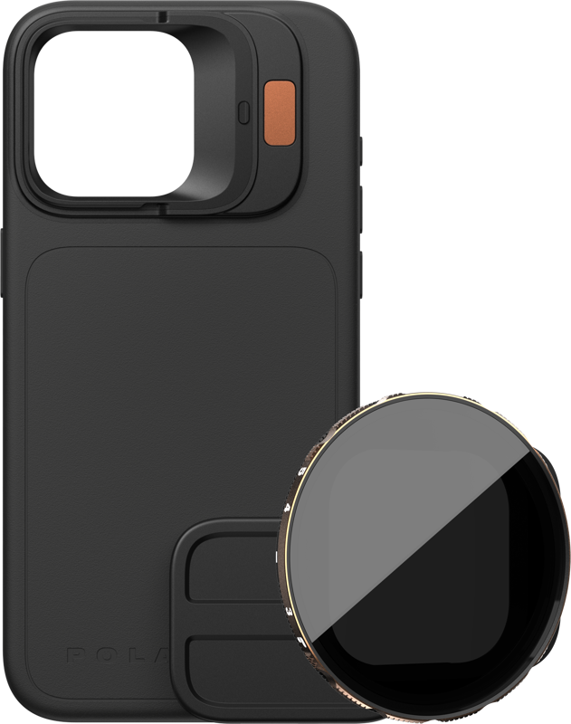POLARPRO Kit - LiteChaser iPhone 15 Pro Case Black + VND 3-5 Filter