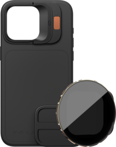 POLARPRO Kit - LiteChaser iPhone 15 Pro Case Black + VND 3-5 Filter