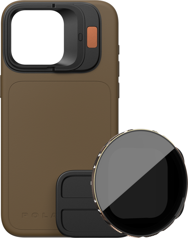 POLARPRO Kit - LiteChaser iPhone 15 Pro Case Desert + VND 3-5 Filter