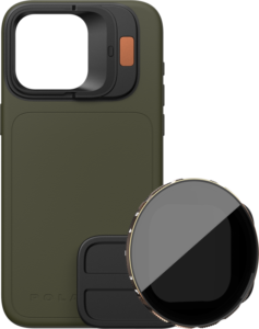 POLARPRO Kit - LiteChaser iPhone 15 Pro Case Forest + VND 3-5 Filter