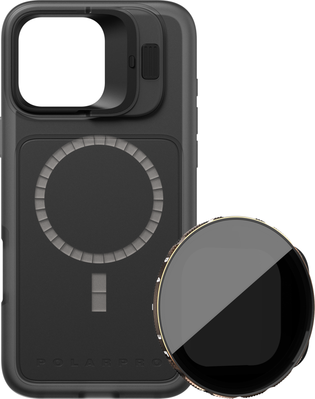 POLARPRO Kit - LiteChaser iPhone 16 Pro Max BaseCase Black + VND 3-5 Filter