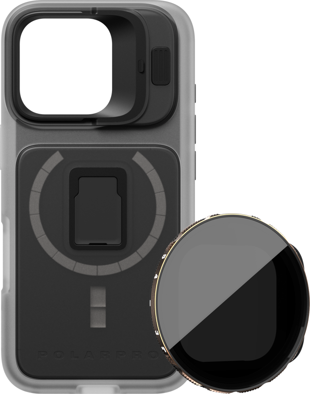 POLARPRO Kit - LiteChaser iPhone 16 Pro ProCase Clear +VND 3-5 Filter