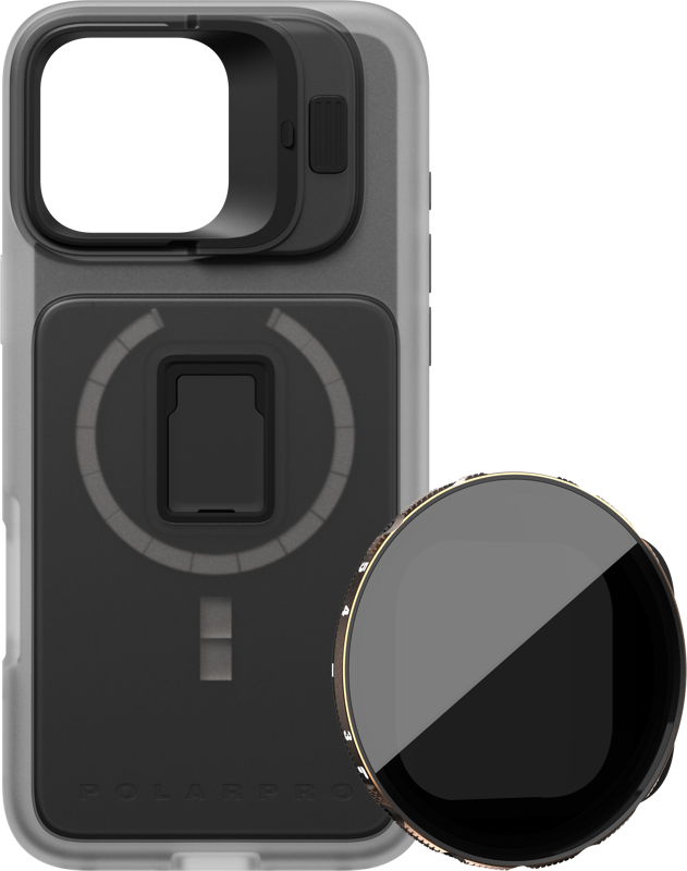 POLARPRO Kit - LiteChaser iPhone 16 Pro Max ProCase Clear +VND 3-5 Filter