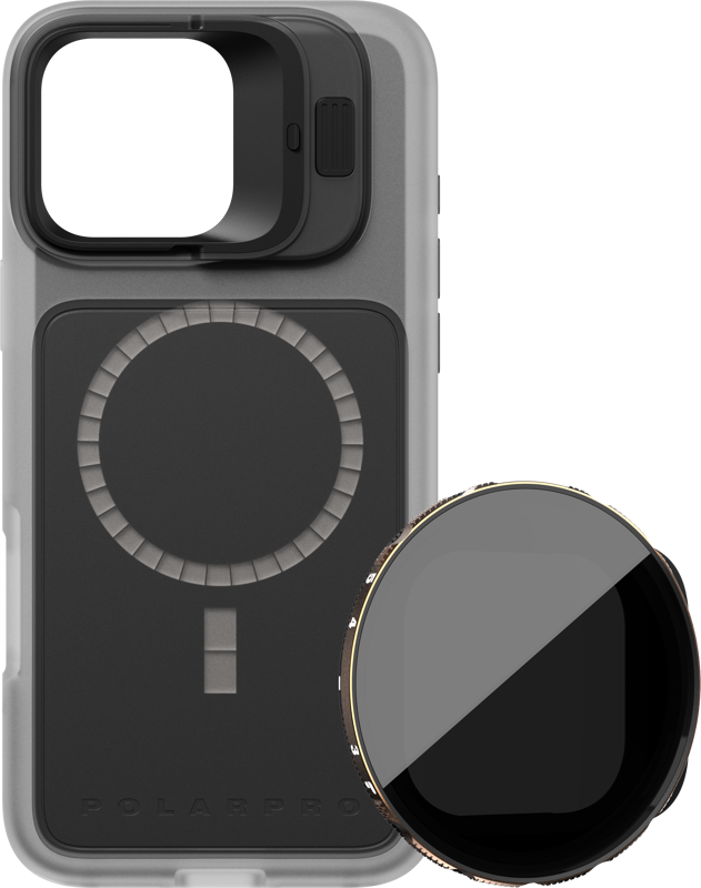 POLARPRO Kit - LiteChaser iPhone 16 Pro Max BaseCase Clear + VND 3-5 Filter