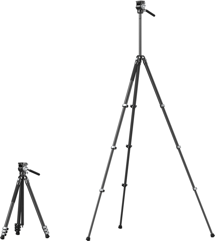 SMALLRIG 5885 Portable Carbon Fiber Tripod for Action Cameras