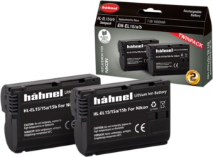 HÄHNEL Battery Nikon HL-EL15/15A/15B / EN-EL15A/B Twin Pack