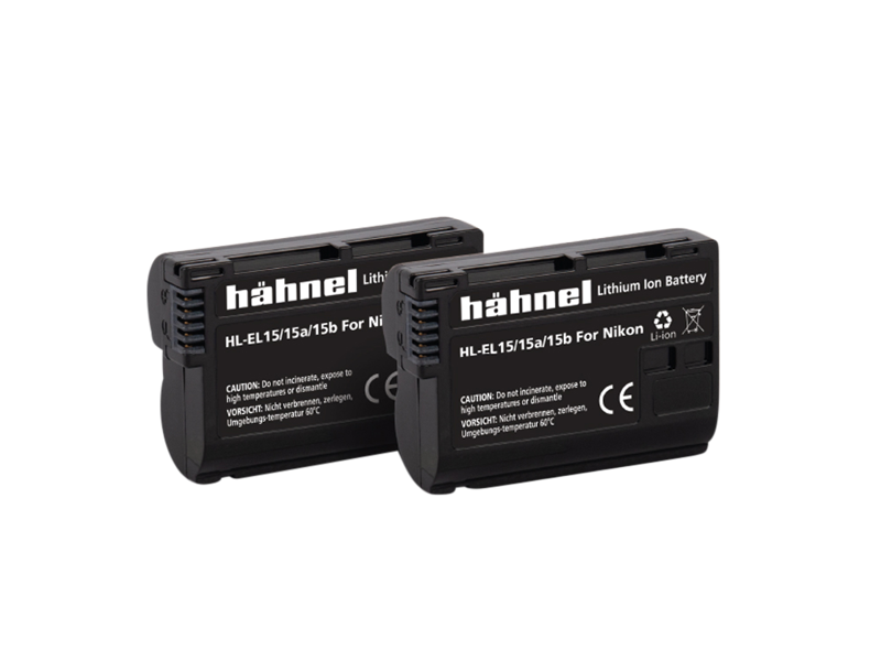 HÄHNEL Battery Nikon HL-EL15/15A/15B / EN-EL15A/B Twin Pack