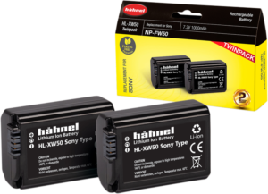 HÄHNEL Battery Sony HL-XW50 / NP-FW50 Twin Pack