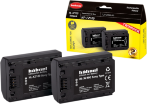 HÄHNEL Battery Sony HL-XZ100 / NP-FZ100 Twin Pack