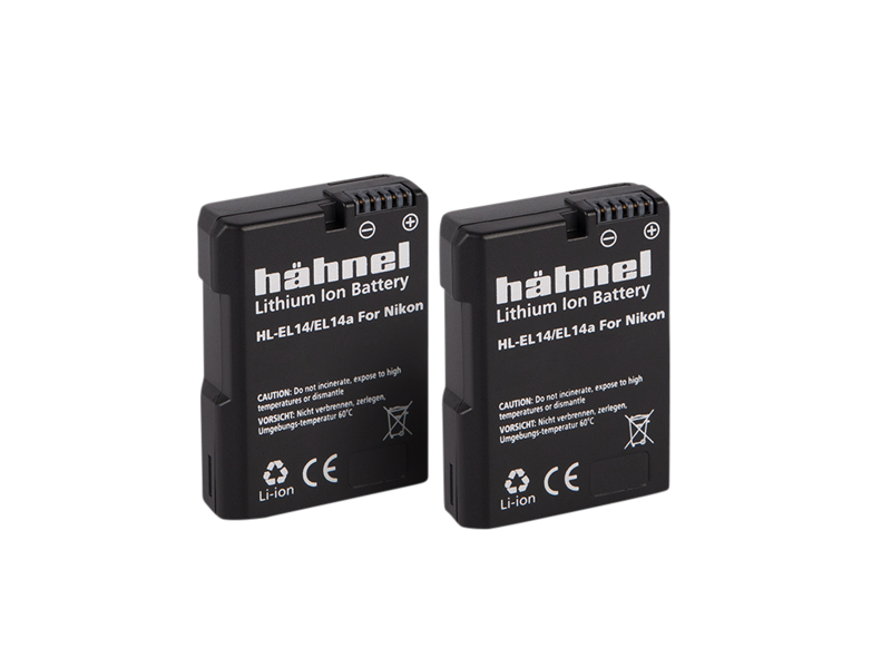 HÄHNEL Battery Nikon HL-EL14/14A / EN-EL14/14A Twin Pack