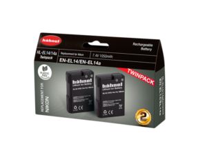 HÄHNEL Battery Nikon HL-EL14/14A / EN-EL14/14A Twin Pack