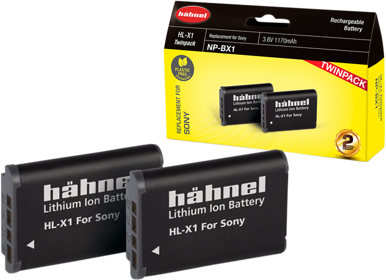 HÄHNEL Battery Sony HL-X1 / NP-BX1 Twin Pack