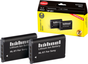 HÄHNEL Battery Sony HL-X1 / NP-BX1 Twin Pack