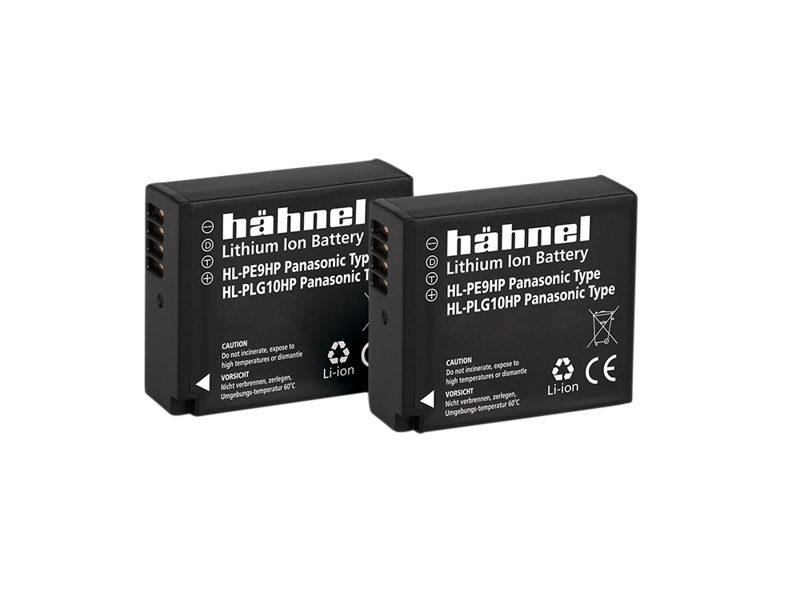 HÄHNEL Battery Panasonic HL-PLG10HP / DMW-BLG10E Twin Pack