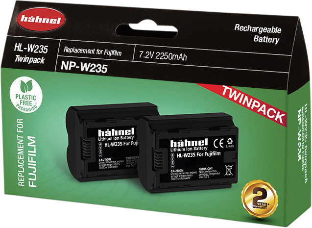 HÄHNEL Battery Fujifilm HL-W235 / NP-W235 Twin Pack