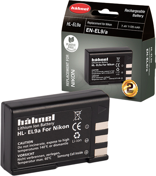 HÄHNEL Battery Nikon HL-EL9A / EN-EL9