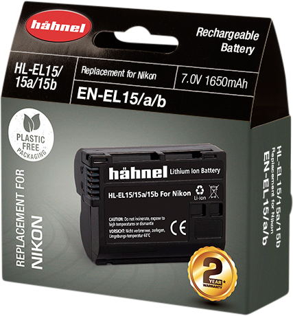HÄHNEL Battery Nikon HL-EL15A/B / EN-EL15A/B/C