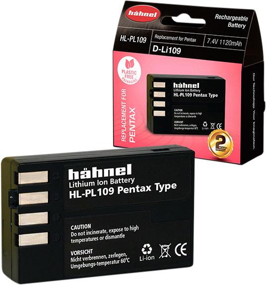HÄHNEL Battery Pentax HL-PL109 / D-Li109