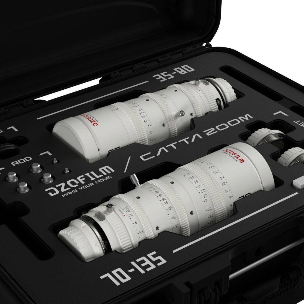 DZOFILM Catta Zoom 35-80/70-135mm(E_White_Case_2pcs) Cine Zoom 2-Lens Bundle