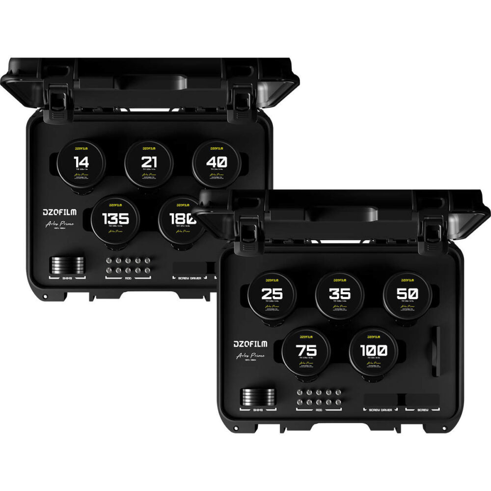 DZOFILM Arles FF/VV Prime Cine 10-Lens Set (PL) (Metric)