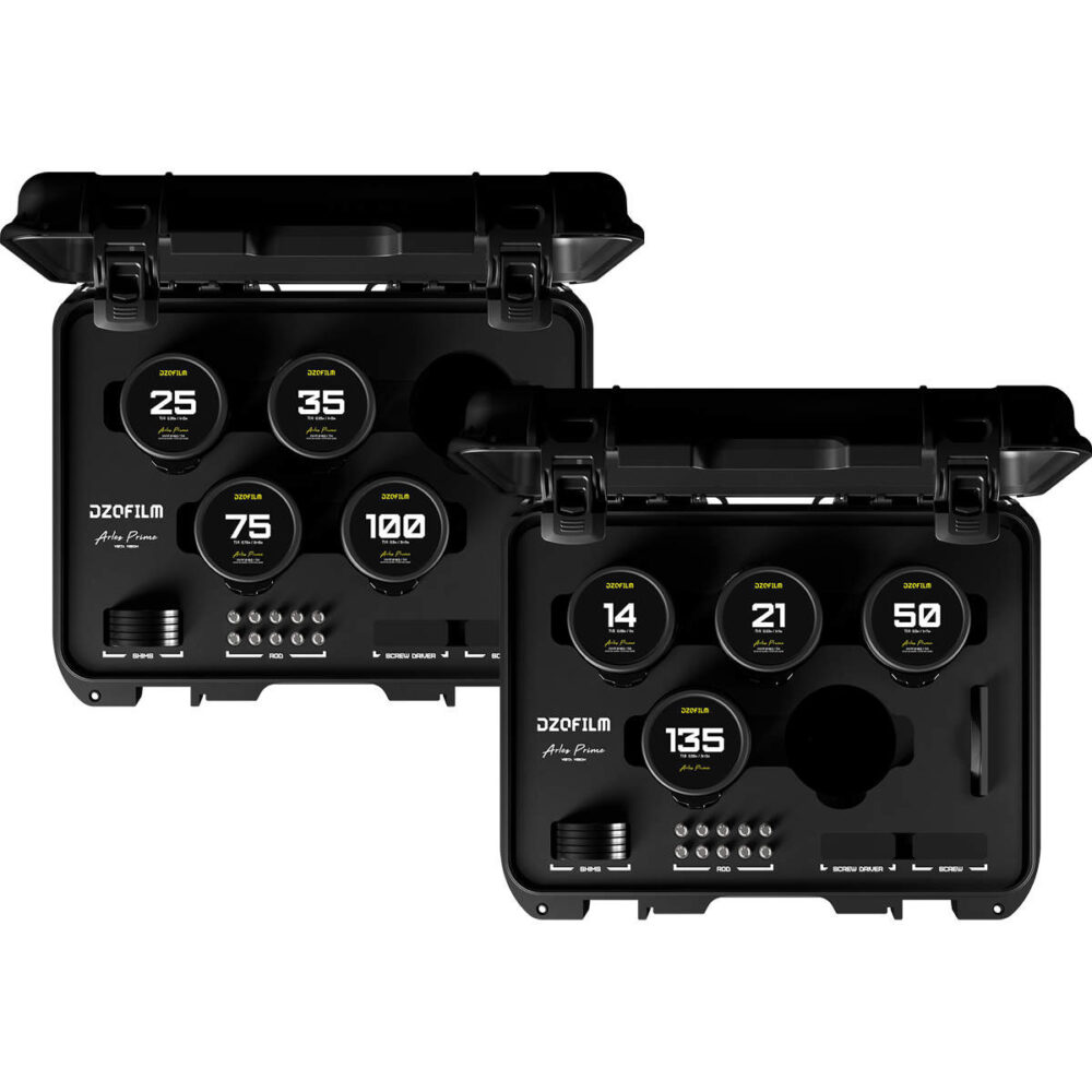 DZOFILM Arles FF/VV Prime Cine 8-Lens Set (PL) (Metric)