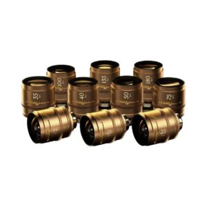 DZOFILM Arles Lustre 14/21/25/35/40/50/75/100/135/180mm (PL_Gold_Case_10pcs_Metric)