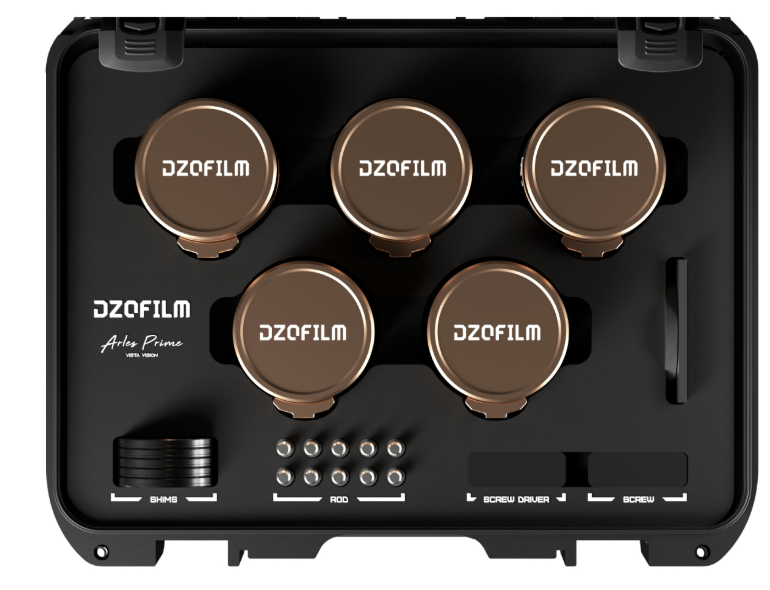 DZOFILM Arles Lustre 14/21/40/135/180mm (PL_Gold_Case_5pcs_Metric)
