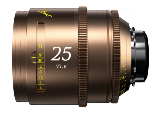 DZOFILM Arles Lustre 25mm (PL_Gold_Carton_1pcs_Metric)