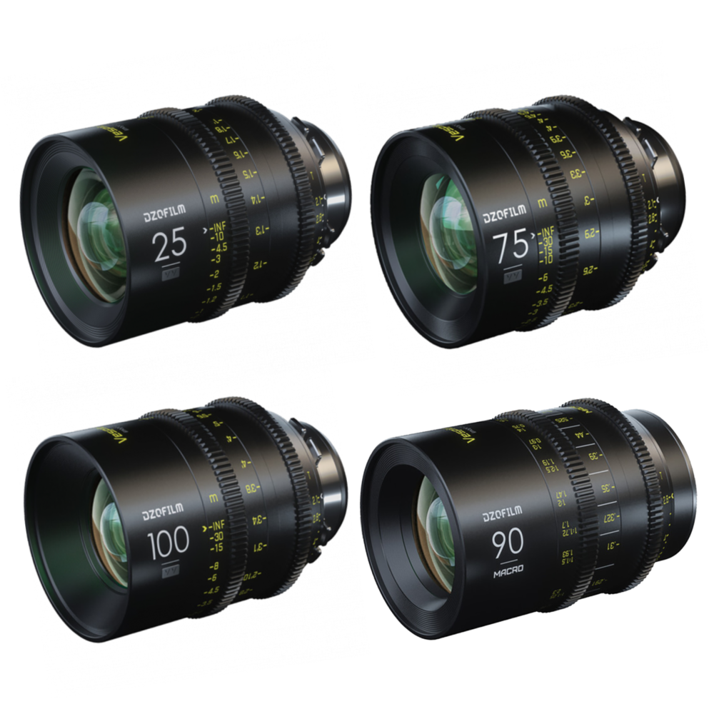 DZOFILM Vespid 4-lens Kit EF (25,75,100 T2.1 + Macro 90mm T2.8)