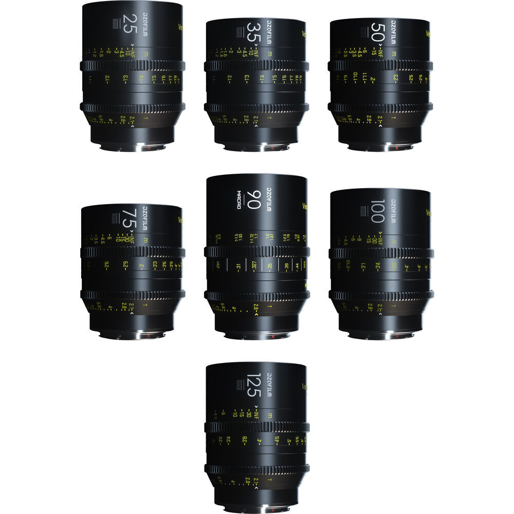 DZOFILM Vespid Kit B EF Mount (25, 35, 50, 75, 100, 125 T2.1 + Macro 90mm T2.8)