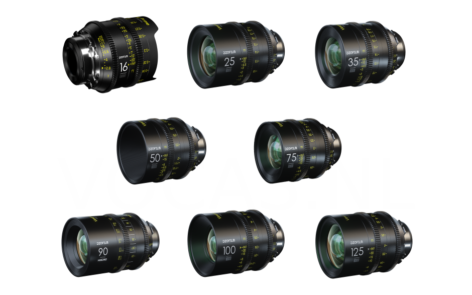DZOFILM Vespid Prime 8-Lens Kit - PL Mount (16/25/35/50/75/90/100/125mm)