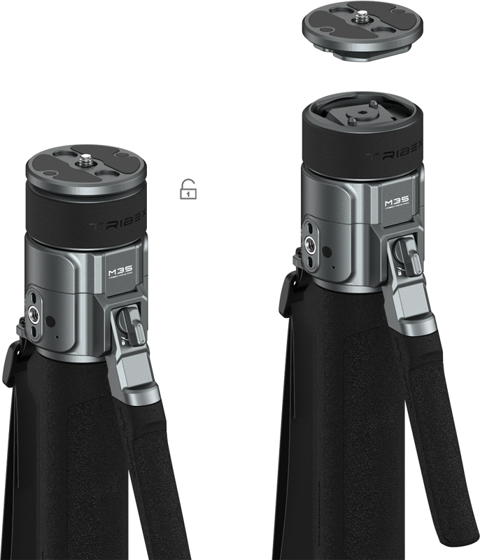 SMALLRIG 6283 Potato Jet TRIBEX PRO X-Clutch Hydraulic Monopod (Standard Version)