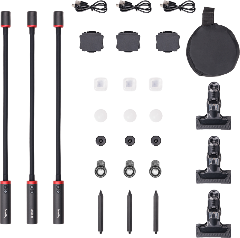 SMALLRIG 6520 RM 03 Macro Photography LED Video Light Kit 3-pack