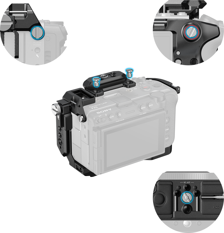SMALLRIG 6776 HawkLock Cage for Sony FX5