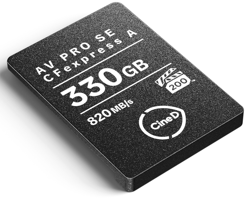 ANGELBIRD CFexpress Type A SE, VPG200, R820/W730 (Type A) 330GB - CineD Edition