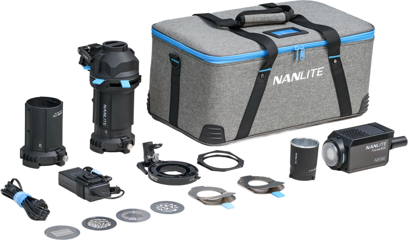 NANLITE Forza 60C LED Color Spot Light with 19°&36° Projection Attachment