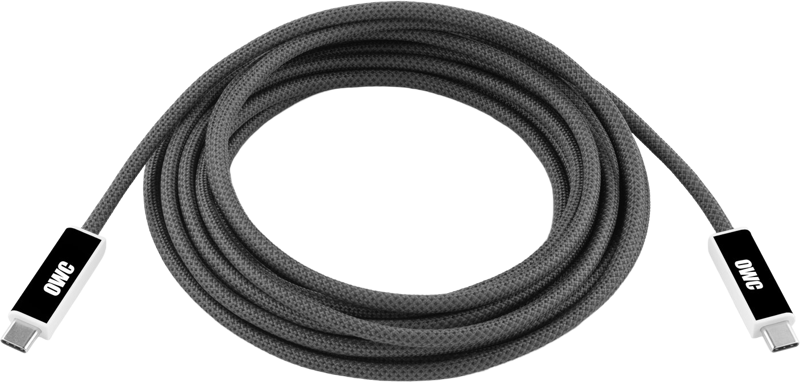 OWC USB4 Active Optical Cable, 40Gb/s, black, max reliability, long distance. 3M