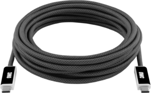 OWC USB4 Active Optical Cable, 40Gb/s, black, max reliability, long distance. 4.5M