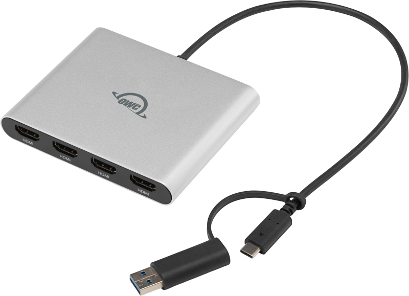 OWC USB-C Quad HDMI 4K Display Adapter with DisplayLink