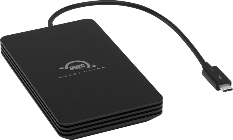 OWC Envoy Ultra Thunderbolt 5 with data rates over 6000MB/s on TB5, 8.0TB