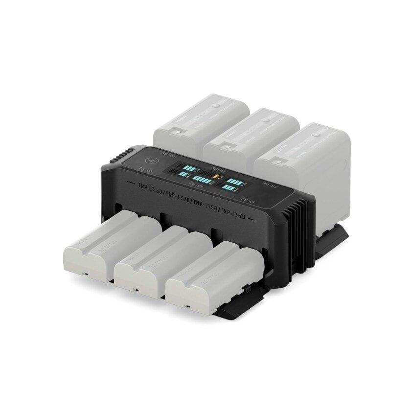 Tilta Foldable Charging Station for L-Series/NP-F Battery Kit (2 Batteries) - Black