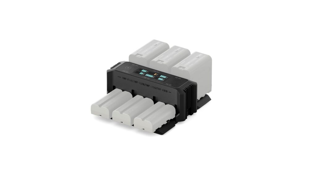 Tilta Foldable Charging Station for L-Series/NP-F Battery Kit (2 Batteries) - Black