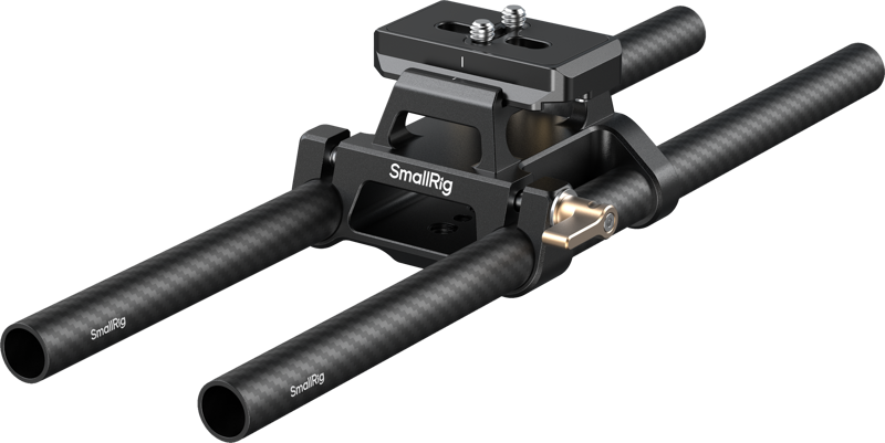 SMALLRIG 6761 Arca-Type Mount Plate with 15mm Dual Rod Clamp