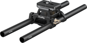 SMALLRIG 6761 Arca-Type Mount Plate with 15mm Dual Rod Clamp