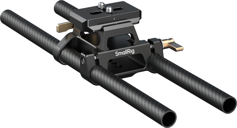 SMALLRIG 6761 Arca-Type Mount Plate with 15mm Dual Rod Clamp