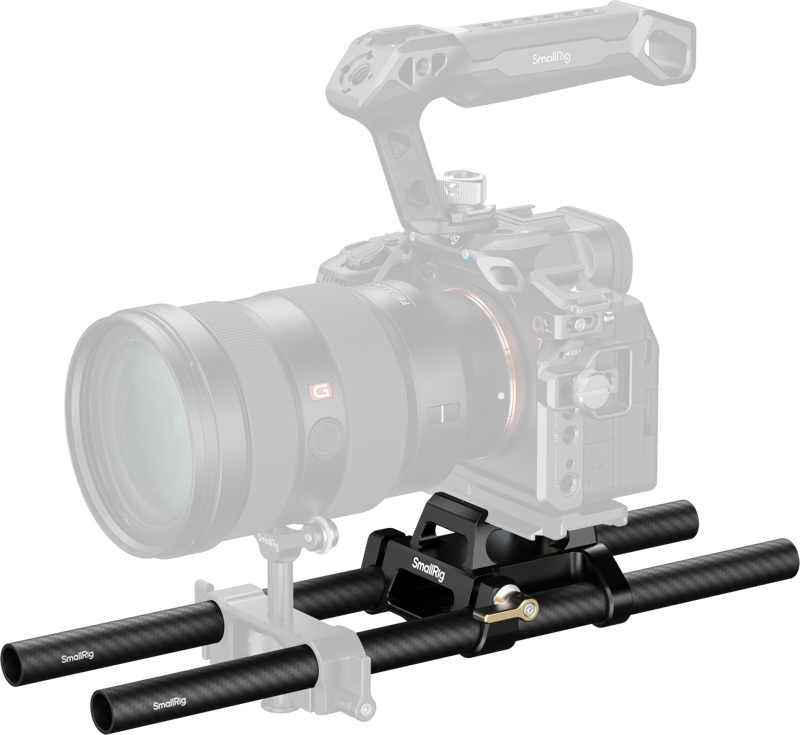SMALLRIG 6761 Arca-Type Mount Plate with 15mm Dual Rod Clamp